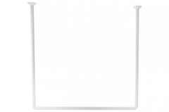 Карниз для ванної Besser - 0,8 x 0,8 x 0,8 м "П" білий (0476A)