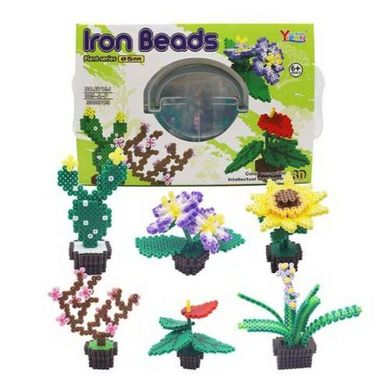 Термомозаика "Iron Beads: Цветы", 6 фигурок, 3000 деталей yirun