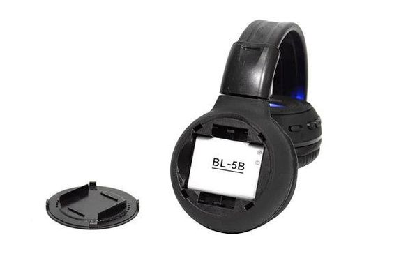 Бездротові навушники MDR BSN65 – складні Bluetooth навушники з акумулятором, плеєром, FM радіо та LCD екраном