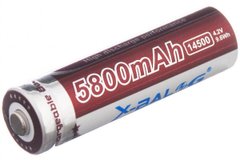 Аккумулятор Li-Ion X-BALOG 14500 5800 mAh 4.2V (как пальчиковая батарейка для фонарика)