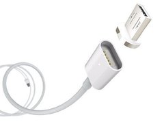 Магнитный Шнур Data кабель для зарядки USB - micro USB magnetic cable тканевая оплётка DM-M12