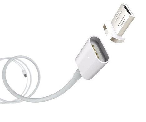 Магнітний Шнур Data кабель для зарядки USB - micro USB magnetic cable тканинна оплетка DM-M12