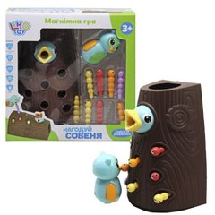 Магнитная игра "Накорми совенок", птенец и червячки Limo Toys