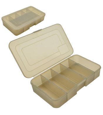 Коробка пластик для снастей, всяких мелочей с отделами 23.2*14*5см SF24112