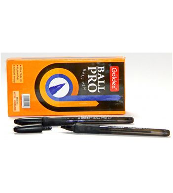 Ручка масляна GOLDEX Ball pro 0,7мм з грипом, чорна,1201 GOLDEX 1201/чорна