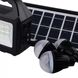 Многофункциональный LED фонарь GD-101 с солнечной панелью, 3 лампочки, павербанк