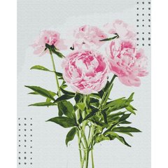Картина по номерам "Букет розовых пионов" 40x50 см Origami Украина