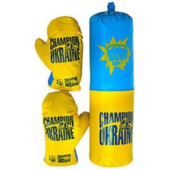 Груша и перчатки набор юного боксёра Украина средний 55*15 см