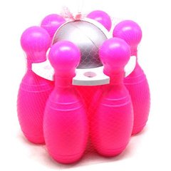 Дитячий набір для боулінгу "Кеглі великі №2" (рожеві)