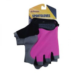 Велосипедные перчатки детские, размер L (розовый) MIC