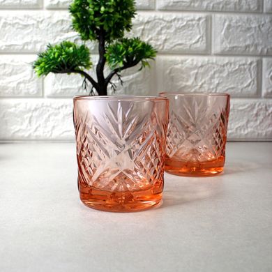 Набор розовых стаканов низких Luminarc "Зальцбург" 300 мл 6 шт (P9167) 9см в коробке
