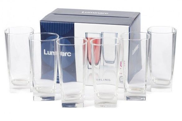 Набір склянок Luminarc Sterling 330мл 6шт високі Н7666