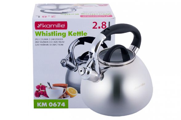 Чайник нержавеющий Kamille - 2,8 л 0674 (0674)