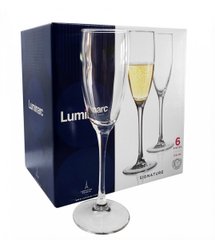 Набор бокалов Luminarc Signature для шампанского 170 мл 6 шт (H8161) в подарочной упаковке