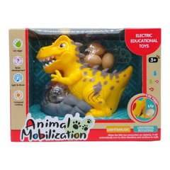 Інтерактивна іграшка "Динозавр", жовтий (несе яйця)