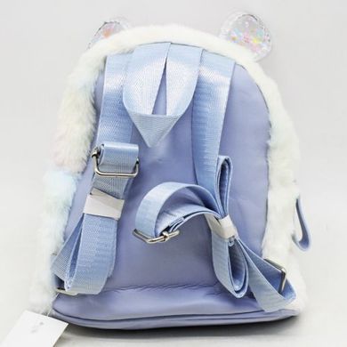 Рюкзак "Пухнастий зайчик", блакитний