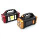 Ліхтарик прожектор акумулятор ZB-33/HB-2678, USB + сонячна батарея + Power Bank 1500mAh