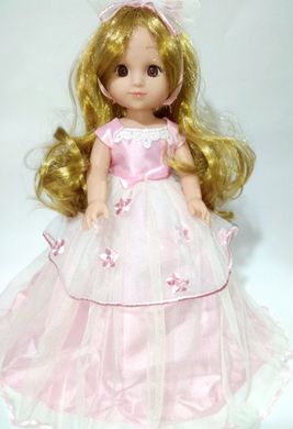 Лялька музична Дівчинка-перлина M 5425 37см довге волосся співає, в коробці.