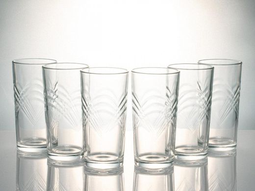 Набір склянок Сідней Класик 6шт 230мл високий без малюнка 8315