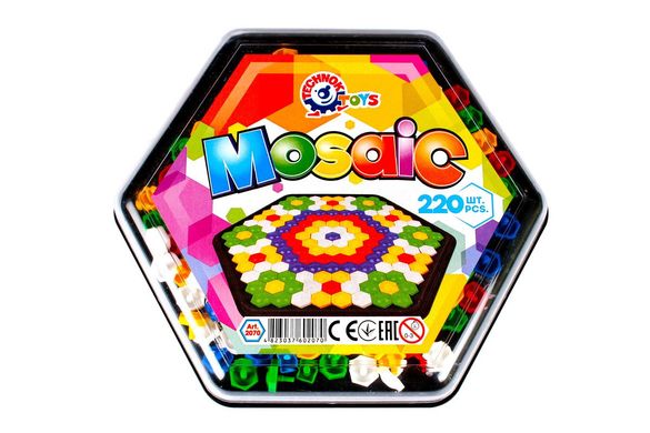 Іграшка мозаїка Різнобарвний світ Іграшка мозаїка Кольоровий світ 220 ел ТехноК 2070