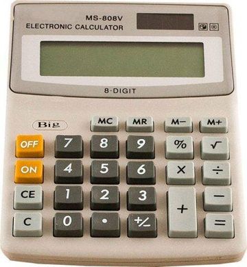 Калькулятор настольный классический от солнечной батареи KENKO KK 808 14*10*2см Уценка