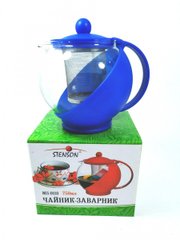 Чайник - заварник стеклянный с ситечком Stenson 750мл, 14см MS-0118