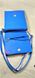 Клатч жіночий, сумочка 19*23 см, 2 відділи на блискавці, кишеня зовнішня, кишеня внутрішня 1518/006 синій