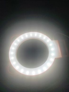 Кольцевая светодиодная лампа с ушками (белая) MiC