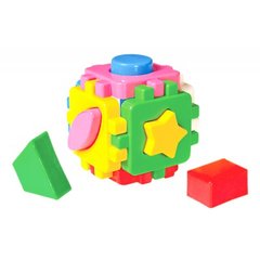 Іграшка Куб "Розумний малюк" геометричні фігури міні 1882 10см яскраві кольори в кульці